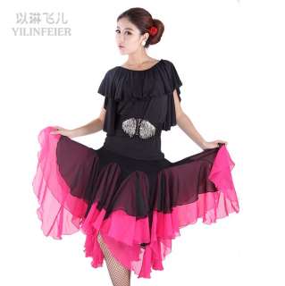   salsa tango Cha cha Ballroom Dance Dress #P8045 top & skirt  