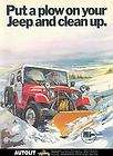 1976 Jeep CJ P & A Meyer Snow Plow Brochure