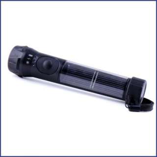 Waterproof Solar LED Flashlight Torch Lamp Rechargeable  
