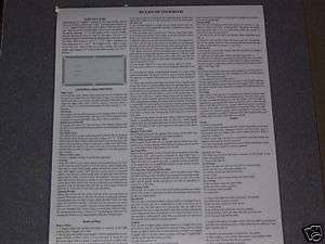 Detailed Snooker Rules and Regulations Laminated Poster  