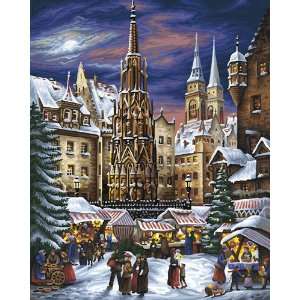  Christmas Market Paint By Number Kit Toys & Games