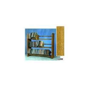  Solid Oak 3 Level Dowel CD Rack   Holds 165 CDs   by Wood 