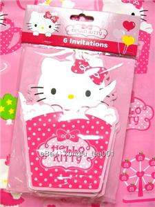 HelloKitty Birthday Party Invitation Card with Envelop  
