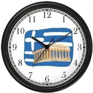  Flag of Greece with Parthenon Acropolis   Greek   Famous 