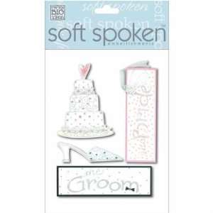  Bride/Groom Soft Spoken Scrapbook Embellishments