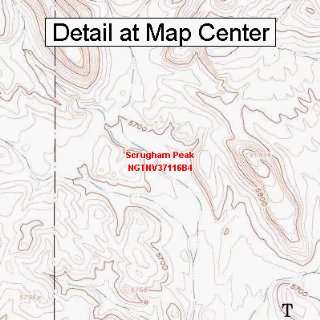  USGS Topographic Quadrangle Map   Scrugham Peak, Nevada 