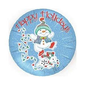  Christmas Happy Holidays Snowman & Dog 18 Mylarballoon 
