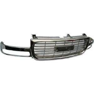  99 02 GMC SIERRA PICKUP GRILLE TRUCK, ALL Chrome, Except 