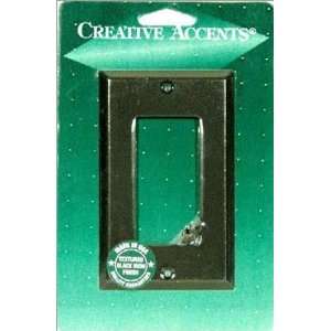  CREATIVE ACCENTS BLACK IRON STEEL WALL PLATE