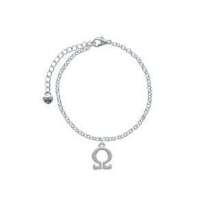 Greek Letter Omega   Silver Plated Elegant Charm Bracelet [Jewelry]