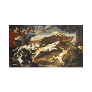  Frans Snyders   A Boar Hunt Giclee