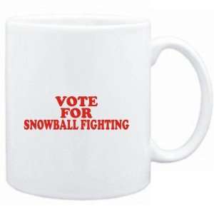  Mug White  VOTE FOR Snowball Fighting  Sports Sports 