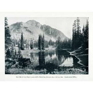 1910 Print Snow Lake Indian Henrys Alpine North Bend Washington Mount 