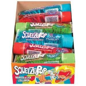 Hubba Bubba Squeeze Pop Assorted Sweet Lollipops, 18 ct (Quantity of 3 