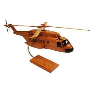  Sikorsky S 92 Natural Wood Helicopter Model Toys & Games
