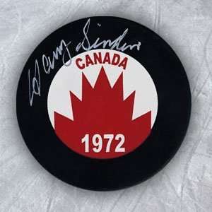  HARRY SINDEN 1972 Team Canada SIGNED Hockey Puck Sports 