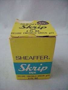 Sheaffer Skrip INK BOTTLE With Original Box VINTAGE  