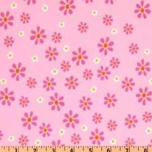  and Me Flannel Daisy Pink Fabric By The Yard Arts, Crafts & Sewing