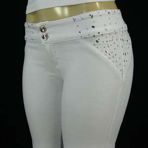 Moleton jeans low rise stretch skinny jeans/stone White  