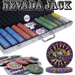  Custom Breakout   500 Ct Nevada Jack 10 Gram Chip Set 