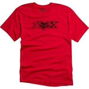  Fox Racing Clandestine Premium T Shirt   X Large/Cardinal 