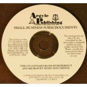  Small Business Enterprises Forms CD Rom 