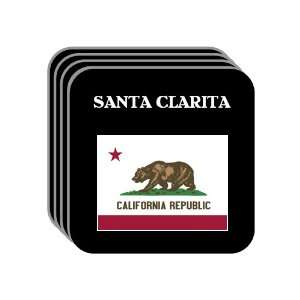 US State Flag   SANTA CLARITA, California (CA) Set of 4 Mini Mousepad 