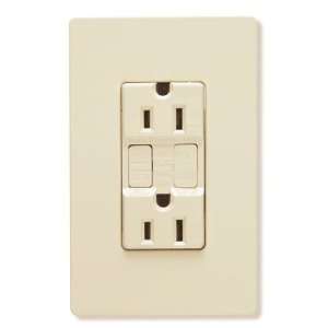   15A GFCI Receptacle White Claro receptacles Lighting