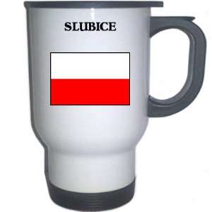  Poland   SLUBICE White Stainless Steel Mug Everything 