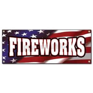  FIREWORKS Outdoor Vinyl Banner stand firework store sign 