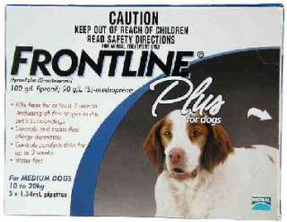 Frontline Plus Flea & Tick Control for Medium Dogs   1 Year Supply