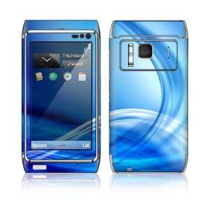  Nokia N8 Skin Decal Sticker  Abstract Blue Everything 