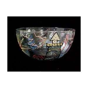  Lively Lighthouses Design   Hand Painted   Serving Bowl 