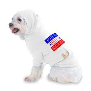 VOTE FOR BOARD GAMES Hooded (Hoody) T Shirt with pocket for your Dog 