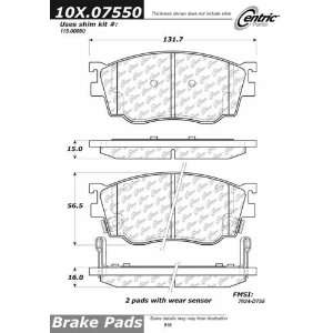   106.07550 106 Series Posi Quiet Semi Metallic Brake Pad Automotive