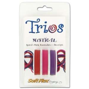  Soft Flex Trio Bead Wire, Mystical, 0.019 Inch, 10 Feet 