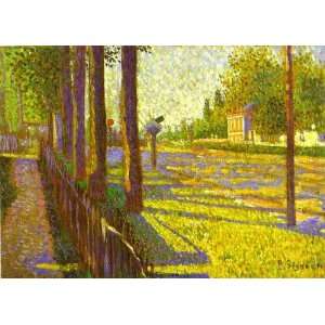   Signac   24 x 18 inches   The Railway at Bois Colombes