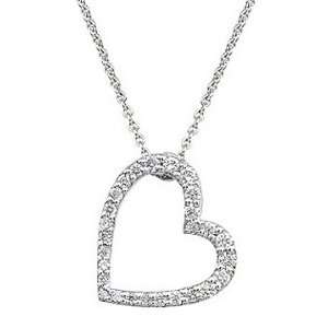  Slanted Sophie Heart Necklace Jewelry