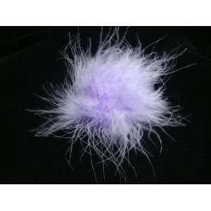  Lavender Rainbow Soft Feather Clip Beauty