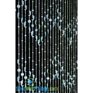  Dolphins Glow in the Dark Blue Beaded Curtain
