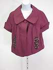 CINTAS Short Sleeve KENTON Shirt BURGUNDY sz Small NWT  