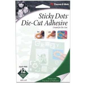   STICKY DOTS 12 SHEETS Papercraft, Scrapbooking (Source Book) Office