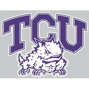   TCU Horned Frogs Reusable Decal By Stockdale Technologies Automotive