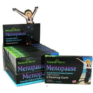 Burst   Menopause Sugarless Gum Natural Relief of Menopausal Symptoms 