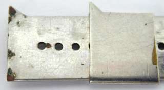 1894 Silver Plate Hem Gauge Signed Pelouze Scale Co  