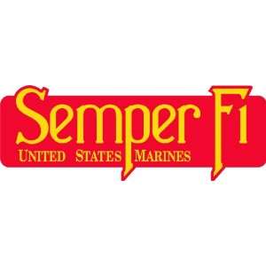  Six Pack of 6 USMC Semper Fi Decal Sticker Decals 