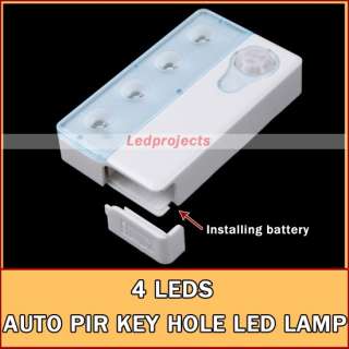 LED Infrared PIR Auto Sensor Motion Detector Light Night Lamp White 