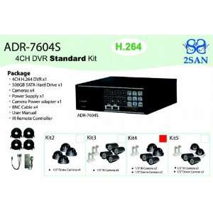  2SAN ADR 7604S 4CH DVR + 2 Dome, 2 IR Camera Surveillance 