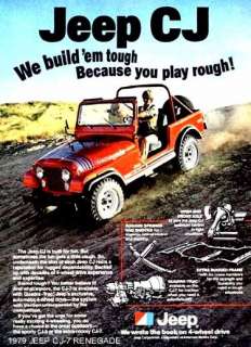 1979 JEEP ~ CJ 7 RENEGADE (RED) MAGNET  