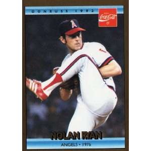  1992 Leaf Coca Cola Nolan Ryan #10 Sports Collectibles